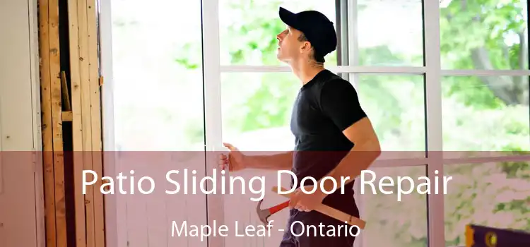 Patio Sliding Door Repair Maple Leaf - Ontario