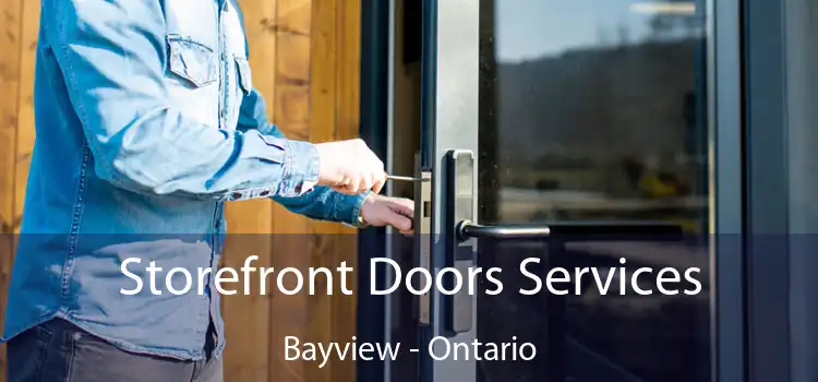 Storefront Doors Services Bayview - Ontario