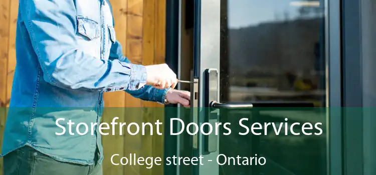 Storefront Doors Services College street - Ontario